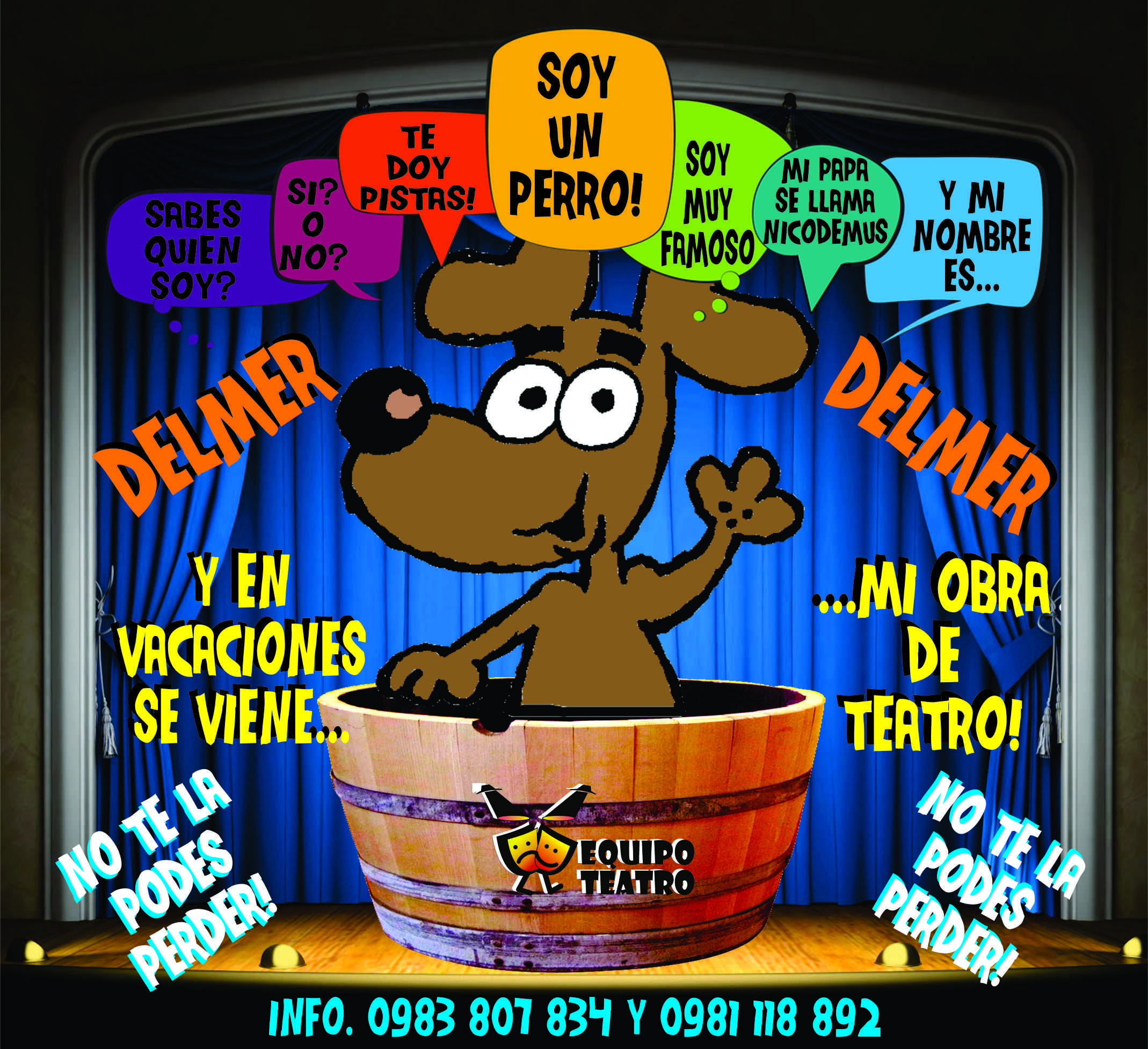 Delmer, una aventura canina, de la historieta al teatro