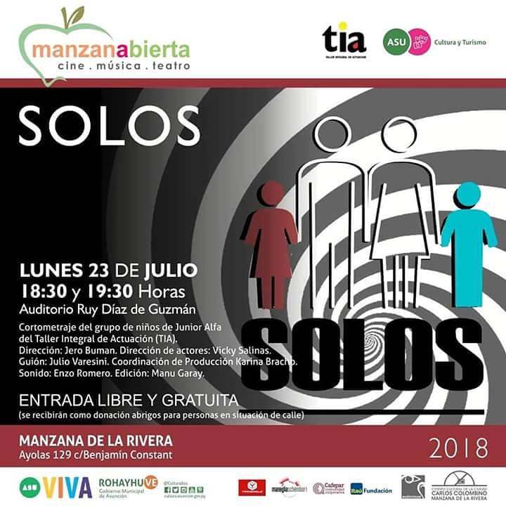 Solos, cortometraje de alumnos del TIA