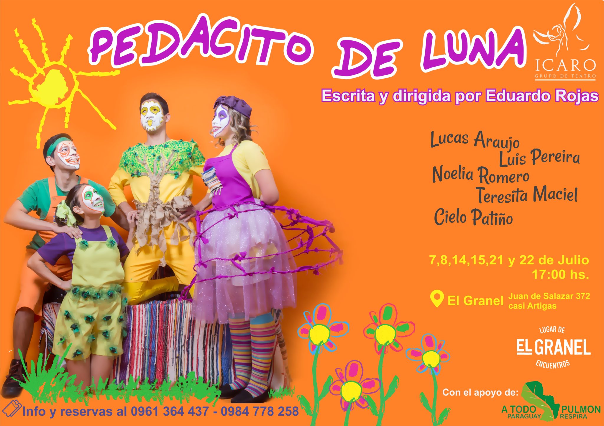 Teatro infantil Pedacito de Luna en vacaciones de invierno